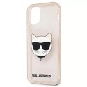 Karl Lagerfeld KLHCP12SCHTUGLGO iPhone 12 mini 5,4" złoty/gold hardcase Glitter Choupette