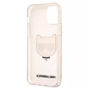 Karl Lagerfeld KLHCP12SCHTUGLGO iPhone 12 mini 5,4" złoty/gold hardcase Glitter Choupette