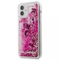 Karl Lagerfeld KLHCP12SROPI iPhone 12 mini 5,4" różowy/pink hardcase Glitter Charms