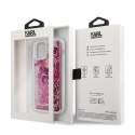 Karl Lagerfeld KLHCP12SROPI iPhone 12 mini 5,4" różowy/pink hardcase Glitter Charms