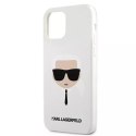 Karl Lagerfeld KLHCP12SSLKHWH iPhone 12 mini 5,4" biały/white hardcase Silicone Karl`s Head