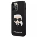 Karl Lagerfeld KLHCP13LSLKHBK iPhone 13 Pro / 13 6,1" czarny/black hardcase Silicone Karl`s Head