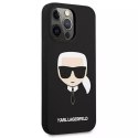 Karl Lagerfeld KLHCP13LSLKHBK iPhone 13 Pro / 13 6,1" czarny/black hardcase Silicone Karl`s Head