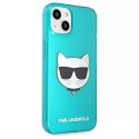 Karl Lagerfeld KLHCP13MCHTRB iPhone 13 6,1" niebieski/blue hardcase Glitter Choupette Fluo