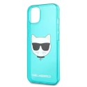 Karl Lagerfeld KLHCP13MCHTRB iPhone 13 6,1" niebieski/blue hardcase Glitter Choupette Fluo