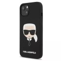 Karl Lagerfeld KLHCP13MSLKHBK iPhone 13 6,1" czarny/black hardcase Silicone Karl`s Head