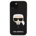 Karl Lagerfeld KLHCP13MSLKHBK iPhone 13 6,1" czarny/black hardcase Silicone Karl`s Head