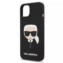 Karl Lagerfeld KLHCP13MSLKHBK iPhone 13 6,1" czarny/black hardcase Silicone Karl`s Head