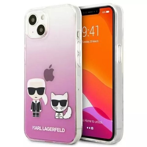 Karl Lagerfeld KLHCP13SCKTRP iPhone 13 mini 5,4" hardcase różowy/pink Karl & Choupette