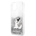 Karl Lagerfeld KLHCP13SGCFS iPhone 13 mini 5,4" srebrny/silver hardcase Liquid Glitter Choupette Fun