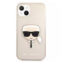 Karl Lagerfeld KLHCP13SKHTUGLGO iPhone 13 mini 5,4" złoty/gold hardcase Glitter Karl`s Head