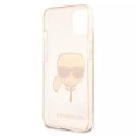 Karl Lagerfeld KLHCP13SKHTUGLGO iPhone 13 mini 5,4" złoty/gold hardcase Glitter Karl`s Head