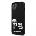 Karl Lagerfeld KLHCP13SSSKCK iPhone 13 mini 5,4" hardcase czarny/black Silicone Karl & Choupette