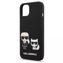 Karl Lagerfeld KLHCP13SSSKCK iPhone 13 mini 5,4" hardcase czarny/black Silicone Karl & Choupette