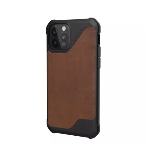 UAG Metropolis LT LTHR ARMR - skórzana obudowa ochronna do iPhone 12/12 Pro (brown) [go] [P]