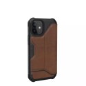 UAG Metropolis LTHR ARMR - skórzana obudowa ochronna z klapką do iPhone 12 mini (brown) [go] [P]