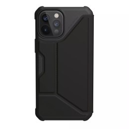 UAG Metropolis SATN ARMR - obudowa ochronna z klapką do iPhone 12 Pro Max (black) [go] [P]