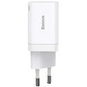 Ładowarka sieciowa Baseus Super Si Pro Quick Charger USB + USB-C QC 3.0 PD 30W Biała