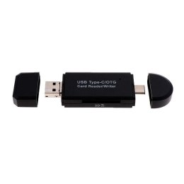Czytnik kart pamięci Baseus Mini-cabin micro SD TF USB-C USB 3.0 OTG Czarny