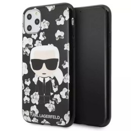 Karl Lagerfeld KLHCN58FLFBBK iPhone 11 Pro czarny/black Flower Ikonik Karl