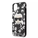 Karl Lagerfeld KLHCN58FLFBBK iPhone 11 Pro czarny/black Flower Ikonik Karl