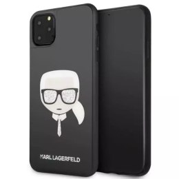 Karl Lagerfeld KLHCN65DLHBK iPhone 11 Pro Max czarny/black Iconic Glitter Karl`s Head