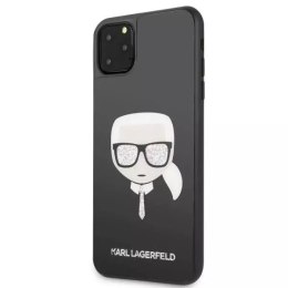 Karl Lagerfeld KLHCN65DLHBK iPhone 11 Pro Max czarny/black Iconic Glitter Karl`s Head