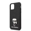 Karl Lagerfeld KLHCN65IKFBMBK iPhone 11 Pro Max hardcase czarny/black Saffiano Ikonik Metal