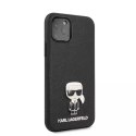 Karl Lagerfeld KLHCN65IKFBMBK iPhone 11 Pro Max hardcase czarny/black Saffiano Ikonik Metal