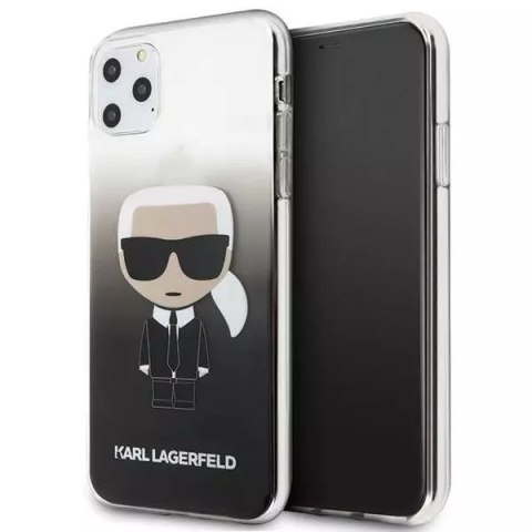 Karl Lagerfeld KLHCN65TRDFKBK iPhone 11 Pro Max czarny/black Gradient Ikonik Karl