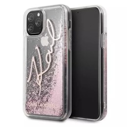 Karl Lagerfeld KLHCN65TRKSRG iPhone 11 Pro Max różowo-złoty/rose gold Glitter Signature