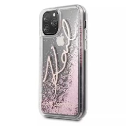 Karl Lagerfeld KLHCN65TRKSRG iPhone 11 Pro Max różowo-złoty/rose gold Glitter Signature