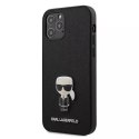 Karl Lagerfeld KLHCP12LIKMSBK iPhone 12 Pro Max 6,7" czarny/black hardcase Saffiano Ikonik Metal