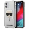 Karl Lagerfeld KLHCP12SKTR iPhone 12 mini 5,4" hardcase Transparent Karl`s Head