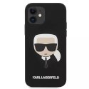 Karl Lagerfeld KLHCP12SSLKHBK iPhone 12 mini 5,4" czarny/black hardcase Silicone Karl`s Head