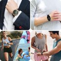 Gumowy Uniwersalny pasek sportowy Alogy soft band do smartwatcha 20mm Beżowy