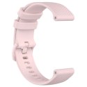 Gumowy Uniwersalny pasek sportowy Alogy soft band do smartwatcha 20mm Beżowy