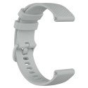 Gumowy Uniwersalny pasek sportowy Alogy soft band do smartwatcha 20mm Beżowy