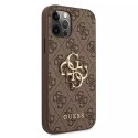 Guess GUHCP12L4GMGBR iPhone 12 Pro Max 6,7" brązowy/brown hardcase 4G Big Metal Logo