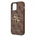 Guess GUHCP12L4GMGBR iPhone 12 Pro Max 6,7" brązowy/brown hardcase 4G Big Metal Logo