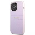 Guess GUHCP13LPSASBPU iPhone 13 Pro/13 6.1" violet/violet Saffiano Hot Stamp & Metal Logo