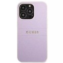 Guess GUHCP13LPSASBPU iPhone 13 Pro/13 6.1" violet/violet Saffiano Hot Stamp & Metal Logo