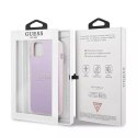 Guess GUHCP13MPSASBPU iPhone 13 6.1" violet/violet Saffiano Hot Stamp & Metal Logo