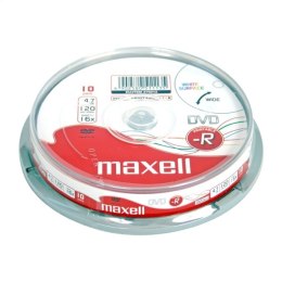 MAXELL DVD-R 4,7GB 16X PRINTABLE FF WHITE CAKE*10 276012.40.CN PROMO EOL