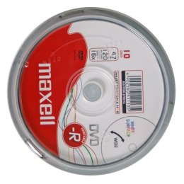 MAXELL DVD-R 4,7GB 16X PRINTABLE FF WHITE CAKE*10 276012.40.CN PROMO EOL