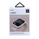 UNIQ etui Lino Apple Watch Series 4/5/6/SE 44mm. różowy/blush pink
