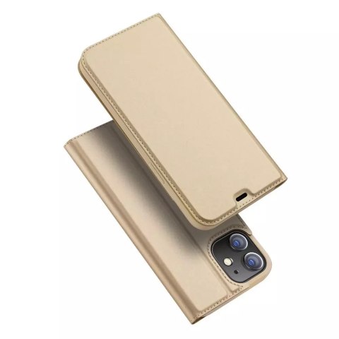 DUX DUCIS Skin Pro Bookcase type case for iPhone 12 Pro / iPhone 12 golden