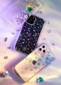 Kingxbar Lucky Series case decorated with original Swarovski crystals iPhone 12 Pro / iPhone 12 transparent (Clover)