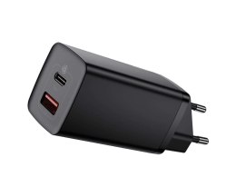Ładowarka sieciowa Baseus GaN2 Lite szybka USB + USB-C 65W EU Czarna