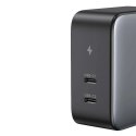 Ładowarka sieciowa UGREEN CD254, 2x USB-C, 100W, PD (czarna)